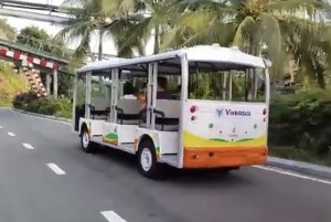 Vingroup thử nghiệm xe điện tự hành tại Khu du lịch Vinpearl Nha Trang