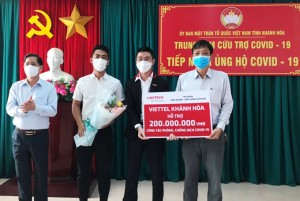 Viettel Khánh Hòa đồng hành phòng, chống dịch Covid-19