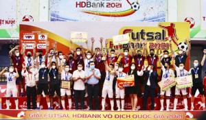 Giải Futsal HDBank vô địch quốc gia 2021: Thái Sơn Nam lần thứ 6 liên tiếp vô địch