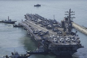 Hàn Quốc bắt đầu tập trận hải quân chung với tàu sân bay Mỹ