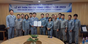 Công ty TNHH Đóng tàu Hyundai Việt Nam tăng 7% lương cơ bản năm 2023 cho người lao động