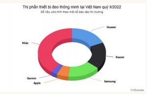 Huawei, Xiaomi dẫn đầu thị trường smartwatch Việt