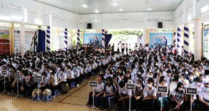 Hơn 600 học sinh Trường THPT Lý Tự Trọng được tuyên truyền về pháp luật