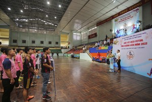 12 đội bóng tranh tài Giải vô địch futsal tỉnh Khánh Hòa 2023