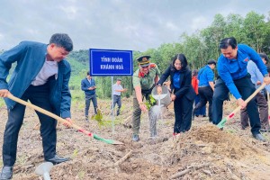 Tỉnh đoàn - UBND huyện Khánh Vĩnh phát động Tết trồng cây