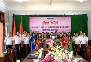 Lữ đoàn 957, Vùng 4 Hải: Gặp mặt hội viên phụ nữ nhân kỷ niệm ngày Quốc tế Phụ nữ