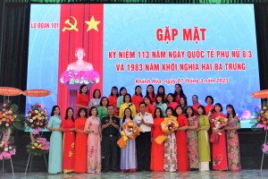 Lữ đoàn 101: Gặp mặt hội viên phụ nữ nhân Ngày Quốc tế phụ nữ